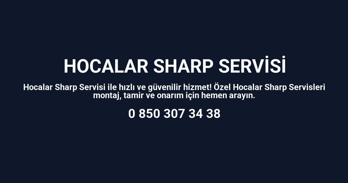 Hocalar Sharp Servisi